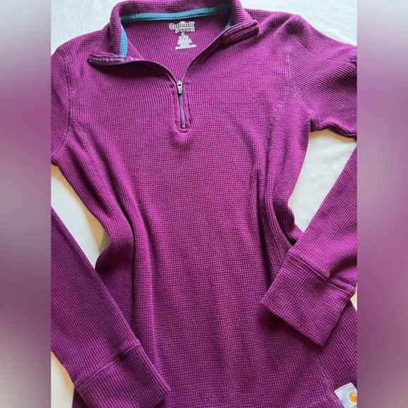 Carhartt Purple Quarter-Zip - Picture 1 of 5
